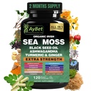 Biologische Irish Sea Moss, Black Seed Oil, Ashwagandha, Turmeric,Ginger Capsule, Bladderwrack, Burdock, VIT C&VIT D3, Vlierberry, Manuka Honey, Dandelion, Yellow Dock, Apple Cider Vinegar, Halal, Vegan