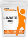 BulkSupplements.com L-Aspartic Acid Powder - Asparatic Acid Supplement, Amino Acids Supplement - Glutenvrij, 2g per portie, 250g (8.8 oz) (pakket van 1)