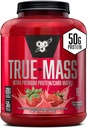 BSN TRUE-MASS Weight Gainer, Muscle Mass Gainer Proteïne Poeder, Aardbei Milkshake, 5,82 Pond