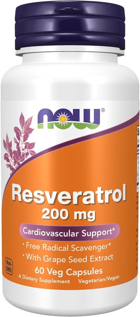 Nu Foods Resveratrol 200 mg met druivenzaadextract - 60 Veg capsules