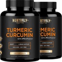 Turmeric Curcumin with BioPerine Black Pepper and 95% Curcuminoids - High Absorption Turmeric Supplements 1300mg for Hearth Health - Non-GMO, Gluten Free - 240 Capsules