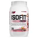 Nutrex Research IsoFit Wei Proteïne Poeder Geïnstantiseerd 100% Wei Proteïne Isolaat (30 porties (verpakking 1), Aardbeien & crème)