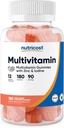 Nutricost Multivitamine Gummies, 180 Gummies (Mixed Berry Flavored) - 90 Serveer, Glutenvrij, niet-GMO en Vegetarisch vriendelijk
