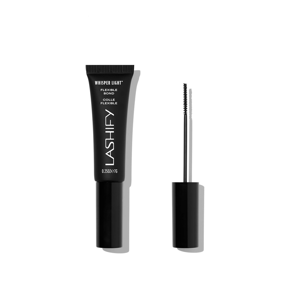 Lashify Whisper Licht Flexibele Bond wimperlijm voor Valse wimpers met Micro-Flex technologie- Lash lijm voor wimperextensies in zwart