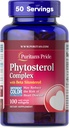 Puritan's Pride Premium Phytosterol Complex 1000 mg met Beta Sitosterol, Dieetsupplement voor de gezondheid van het hart en Cholesterol verlagende supplement, 100 Rapid Release Softgels