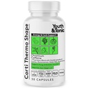 Jeugd & tonic thermogene supplement 30 capsules als geavanceerde dieetondersteuning voor energie-metabolisme Focus voor mannen en vrouwen met cafeïne Chroom Glucomannan Guarana Hoodia Gordonii
