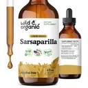 Wild & Organic Sarsaparilla Root Tinctuur - Algemene Ondersteuning - Sarsaparilla Extract Supplement - Veganistisch, Suiker & Alcoholvrije Liquid Drops - 4 fl oz