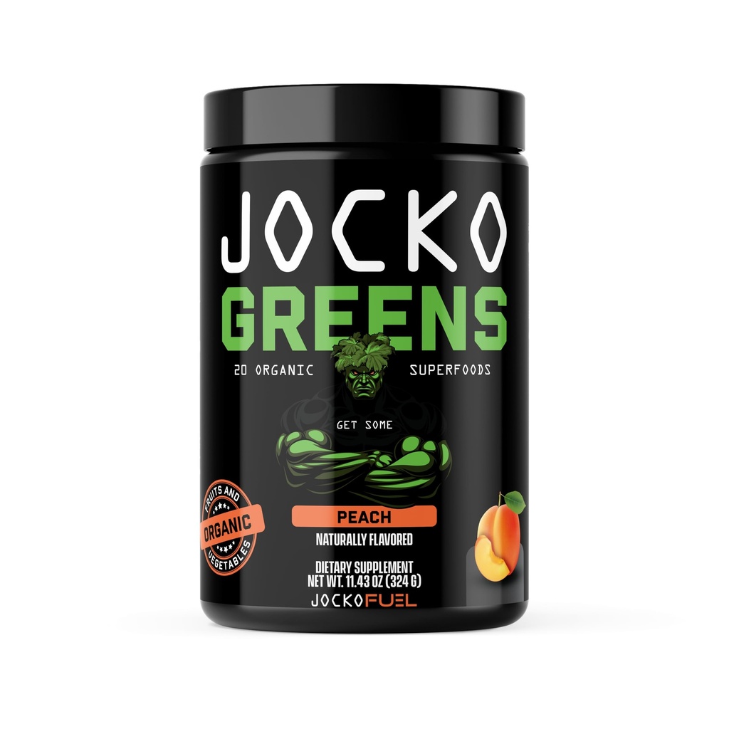 Jocko Fuel Daily Greens Powder - Premium Organic Greens Superfood Powder for Gut Health, Digestie, Bloating, Immune Support with Spirulina, Chlorella, Digestieve Enzymes, & Probiotica - 30 Servings