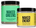 Naked Veganistan Energizing Bundle Unflavored Energy Nutrition Super Greens Powder Organic Greens Supplement