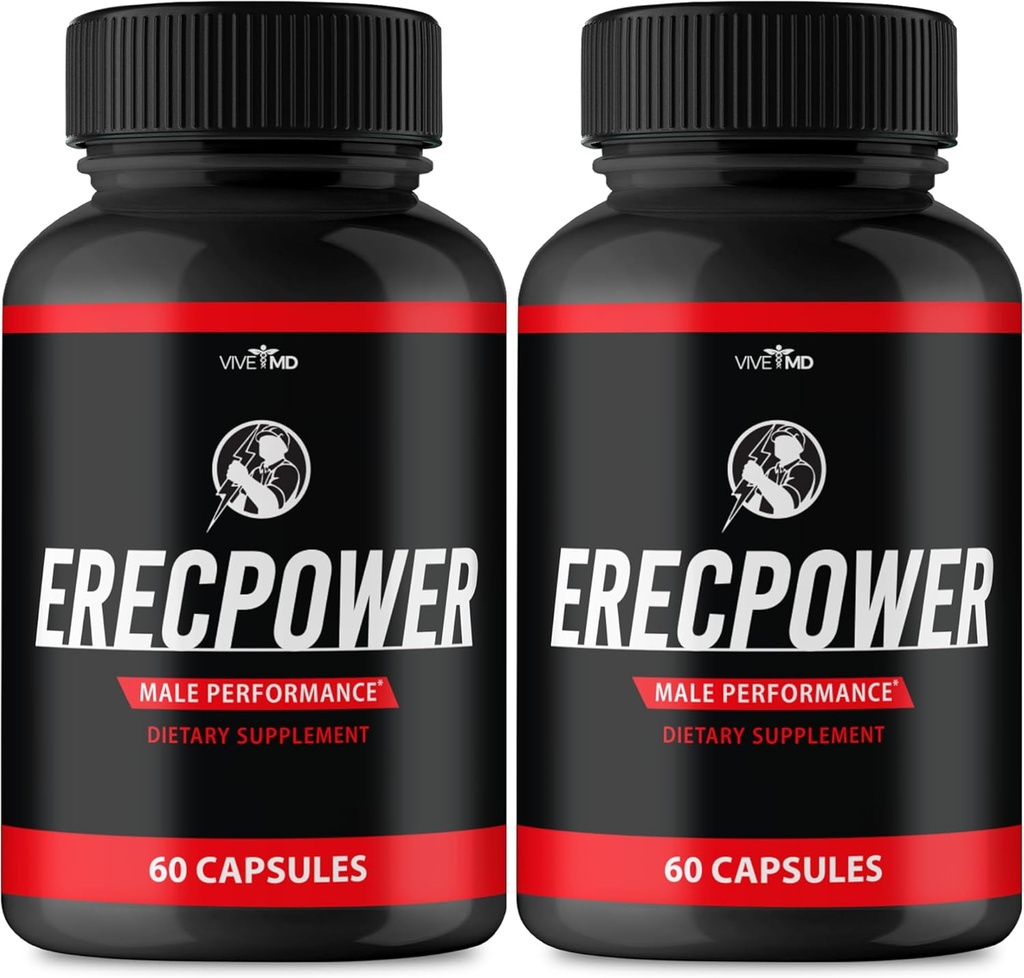 Erecpower for Men Capsules - Erecpower Pillen Geavanceerde Formule - Maximale sterkte, ErecPower for Men Supplement Erec Power 60 Capsules, Erec Power Vitamine Pillen Reviews (2 Pack)