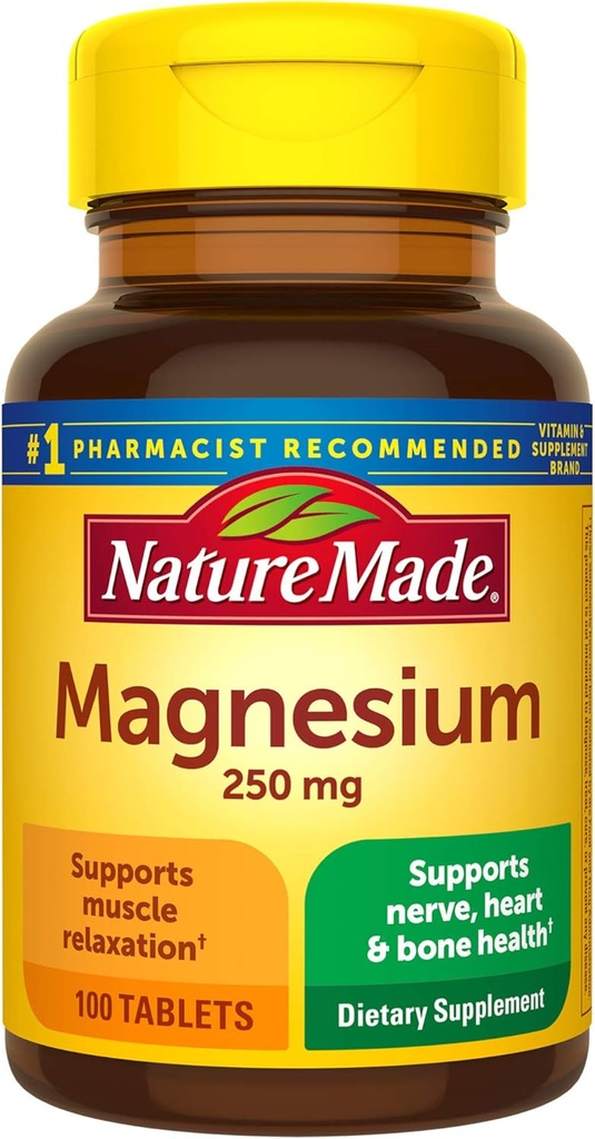 Magnesiumoxide 250 mg tabletten, 100 telling voor voedingsondersteuning