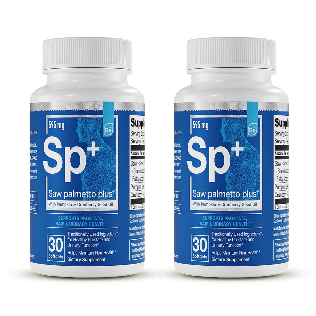 Essentiële elementen Zag Palmetto Plus - Prostaat Gezondheid Supplement voor mannen met pompoen en Cranberry Seed Oil 