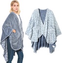 Bcareself Double-sided Draagbare deken Ultra Soft Flannel Shawl deken, Omkeerbare deken, met zakken, voor vrouwen en mannen