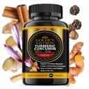 GOLDEN SAFFRON Turmeric Curcumin Supplement met Bioperine, Saffron, Kaneel en Gember - Hoge Potentie, Non-GMO, Glutenvrije Supplement voor een betere effectiviteit. Made in USA