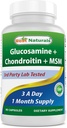 Best Naturals, Glucosamine Chondroitin MSM Supplementen, 2600 mg per portie, 90 capsules (90 telling (verpakking 1))
