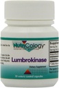 Nutricology Lumbrokinase Supplement - Circulatory System Support, Ondersteunt de bloedsomloop al in het normale bereik - 30 vertraagde afgifte Vegetarische Capsules