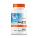 Artsen Beste Veganistische DHA van Algen, Ondersteunt Hersenen & Cardiovasculaire Gezondheid, Non-GMO, Glutenvrij, Sojavrij, Veganistisch 60 Veggie Softgels