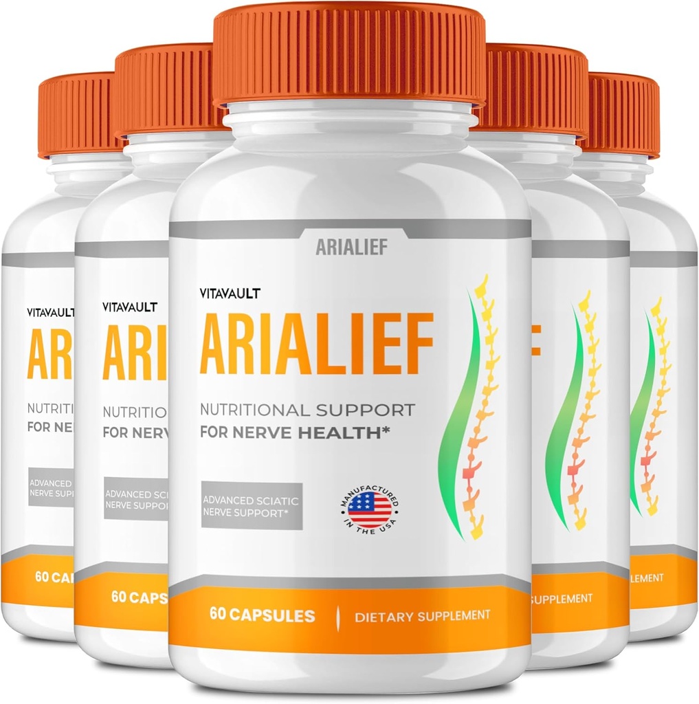 Arialief Hersensupplementen voor Geheugen en Focus Capsules, Aria LIEF Advanced Formula Brain Health Support Pillen Maximale sterkte Nootropics Arialief Alle Natuurlijke Ondersteuning Pillen Reviews (5 Pack)