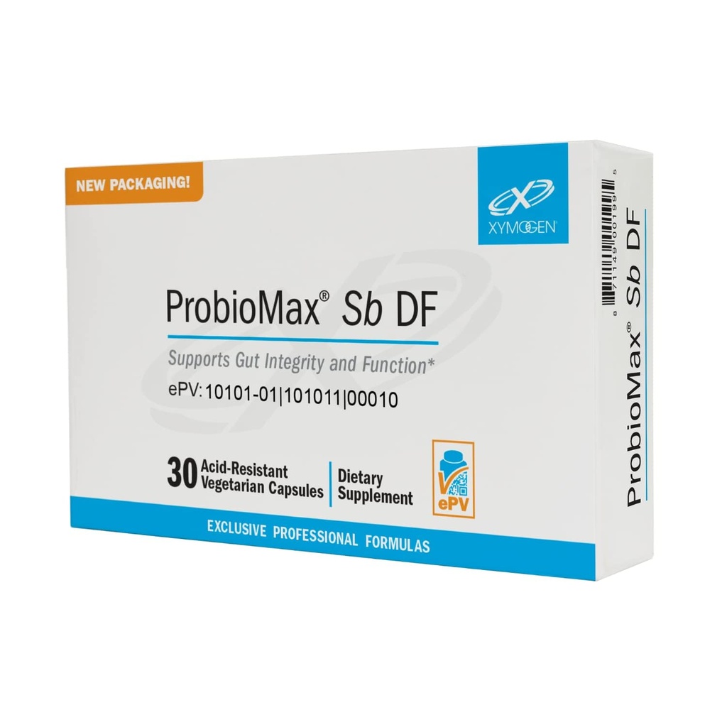 XYMOGEN ProbioMax Sb 35B - 35 Billion CFU Probiotic Supplement for Digestive Health Support* - Saccharomyces Boulardii - Vegetarian, Non-GMO & Gluten-Free - 30 Capsules