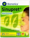 Sinupret Adult Strength Sinus + Immune Support Alle natuurlijke, snelle acting Herbal Neuspassage & Immunity Boost Supplement met Verbena & Elder Flower - 25 tabletten