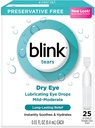 Blink Tears Smeerpot Oogdruppels Mild-Moderate Dry Eye, 25 Count - 0,01 oz (4 Pack)