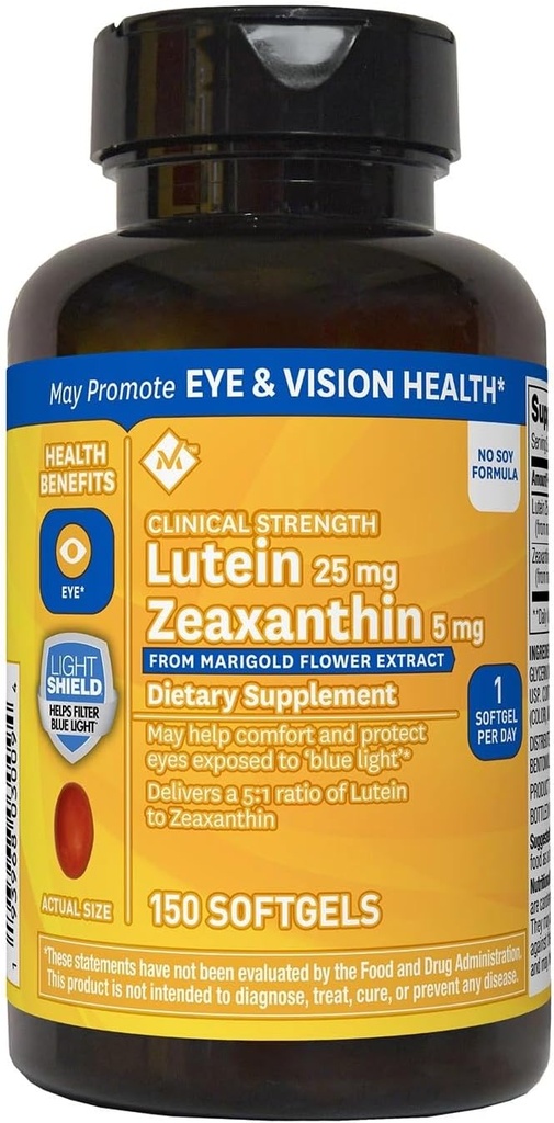 Leden Mark Lutein 25mg Zeaxanthine 5mg (150 Aantal)