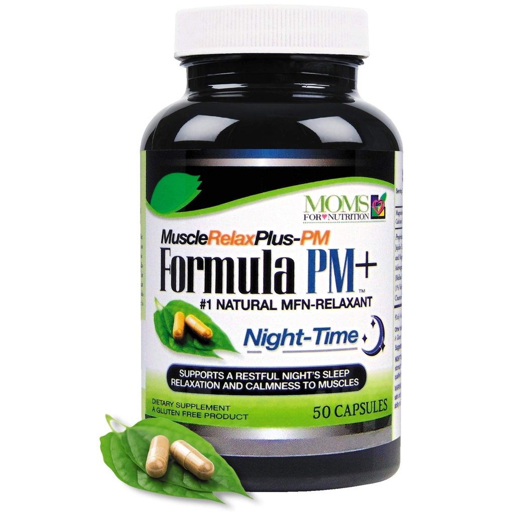 All Natural Muscle Relax Formula PM Plus - Meer dan 1.150 Milligram Ondersteuning - Nacht-tijd Relaxer - Maximale sterkte natuurlijke ontspanning (50 Tellen)