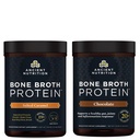 Oude voeding Bone Broth Proteïne Poeder, Gezouten Karamel, 20 porties + Bone Broth Proteïne Poeder, Chocolade, 20 porties