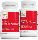 Terry Naturally Healthy Feet & Nerves - Herbal Supplement with Bioactive Vitamin B12 - Circulatie & nerve Health Support Supplement - Vegan Capsules with Boswellia Serrata - 120 Capsules (pack of 2)