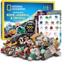 National Geographic Rock Collection Box for Kids 300+ Piece Gemstones and Crystals Set Inclusief Geodes and Real Crystals, Rocks and Minerals, Science Kit for Kids, A Geology Gift for Boys and Girls