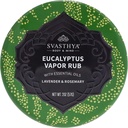 Svasthya Body & Mind Eucalyptus Vapor Rub - Opens Neuspassages & Moisturizes The Skin, Cough, Stuffy Nose & Congestie Relief, Olive Oil, Beeswax, Lavender, Rosemary - Made in The USA, 2oz