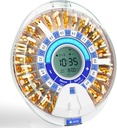 Windtrace automatische pildispenser voor ouderen, elektronische pil Organizer met alarm & licht, 28 dagen Smart Timed Medication Dispenser, Tijdige pildispenser Machine voor gespeend & vitamines