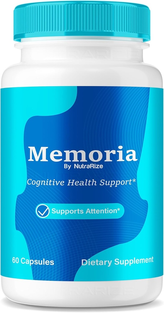 NutraRize Memoria Capsules, Premium All Natural Supplement ter ondersteuning van gezondheid en wellness, Official Formula to Boost Memory and Focus, Capsulas Reviews (60 Capsules)