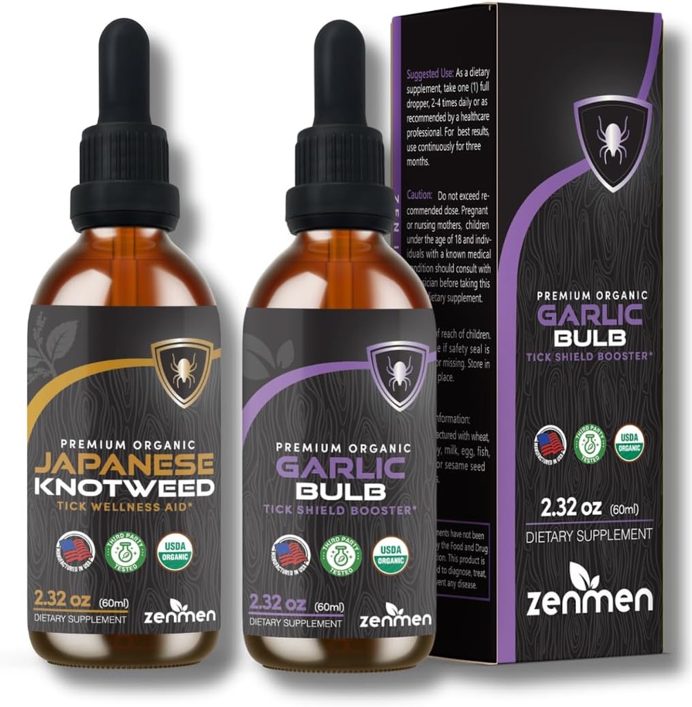 Zenmen Immune Support Bundle: Japanse Knotweed en Knoflook Tincturen