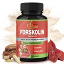 Forskolin Supplementen Capsules met Kurkuma Curcumin, Arjuna, Garcinia Cambogia, Groene Thee - 60 Capsules