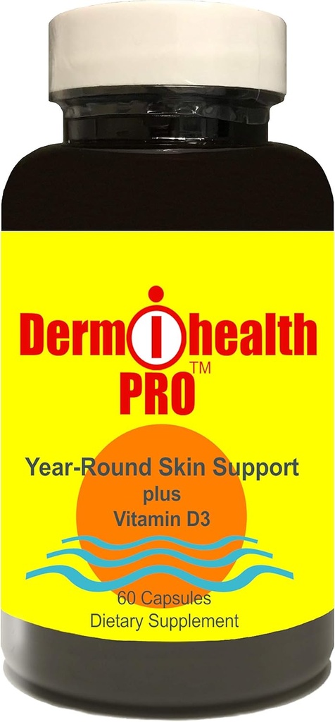 Sun Protection DermiHealth Pro Antioxidant Polypodium Leucotomos 350mg Plus Vitamine D3 2.000 IE (60 capsules)