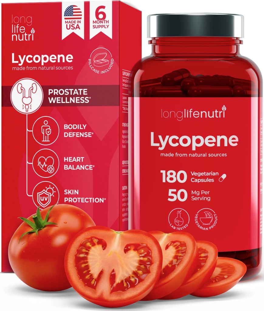 Lycopeen 50mg 180 Vegetarische Capsules 