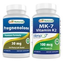 Best Naturals Pregnenolone 30 Mg & vitamine K2 (MK7) met D3