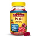 Natuur gemaakt Multi voor Hem, Heren Multivitaminen Gummies, Energie Metabolisme Ondersteuning, Multivitamine voor Mannen, 150 Gummy Vitaminen en Mineralen, 75 dagen levering