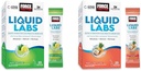 Bundel van FORCE FACTOR Liquid Labs Electrolytes Powder, Hydration Packets te maken Electrolyte Water met vitamines, mineralen en antioxidanten. Lemon-Lime smaak + Tropische fruit smaak, 40 Stick Packs