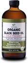 Biologische Black Seed Oil - USDA Certified Cold Pressed Glass Bottle Meer dan 1,5% Thymochinon 3X sterkte Turkse Black Cumin Nigella Sativa non-GMO 100% Pure Blackseed Oil (32oz Glas (2X16) Fles)