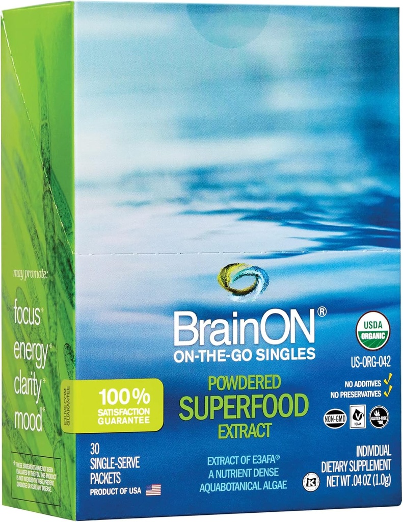 E3Live BrainOn on-The-Go-Singles, 30 Gram