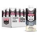 Muscle Milk Pro Advanced Nutrition Protein Shake, Intense Vanilla, 11 Fl Oz Karton, 12 Pack, 32g Proteïne, 1g Suiker, 16 Vitaminen & Mineralen, 5g Vezel, Workout Herstel, Verpakking mei Vary