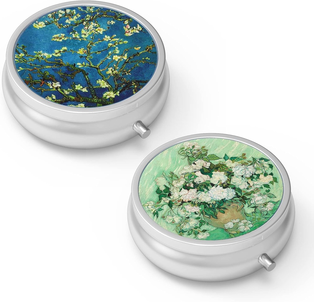Pill Box 3 Compartiment kleine pil geval,Portable voor Pocket of Purse pil Organizer Pillencontainer houder om vitamines, medicijnen, visolie en supplementen(2PCS)