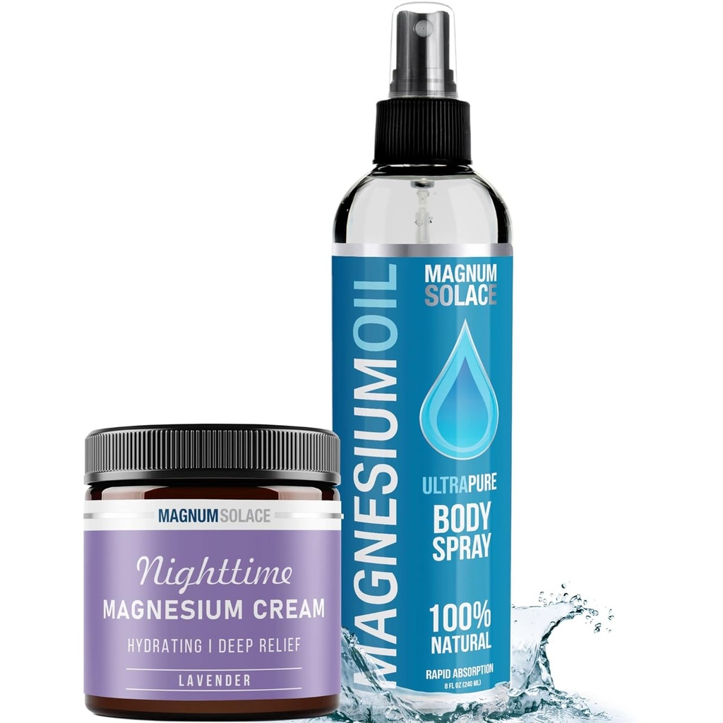 Magnesium Oil & Magnesium Cream, Lavendel (2 Item bundel)