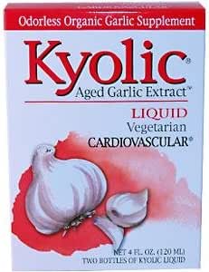 Wakunaga - Kyolisch, gerijpt Knoflookextract, cardiovasculair, vloeibaar, 2 flessen, 2 fl (120 ml) Elke