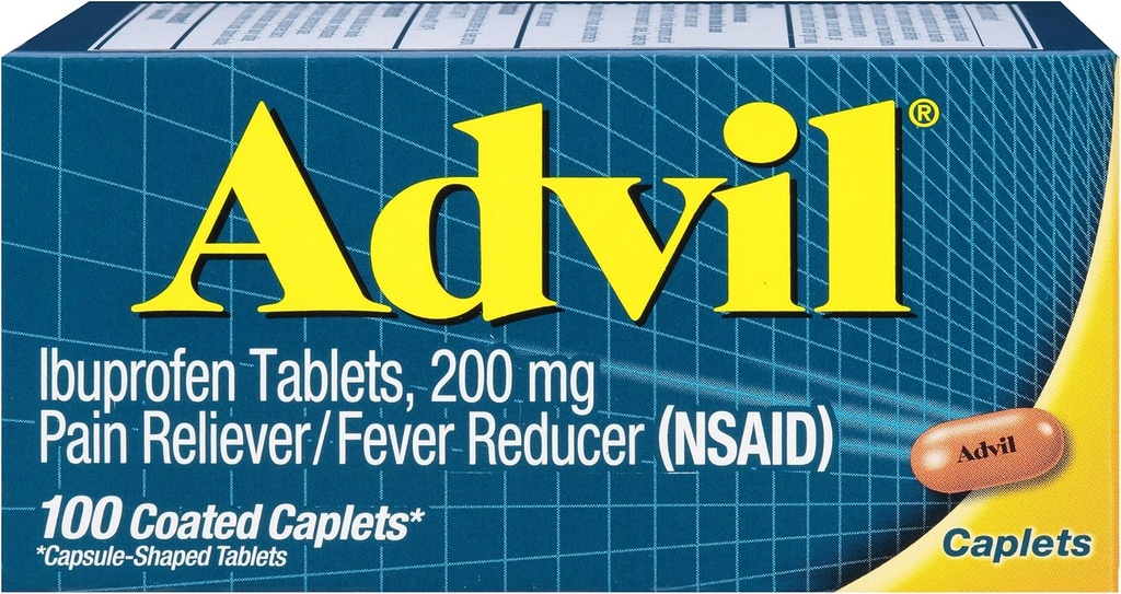 Advil Coated Tablets Pijnstiller en koortsreducer, Ibuprofen 200mg
