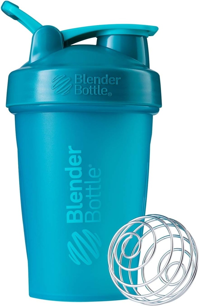 BlenderBattle Classic Shaker Bottle Perfect voor eiwitshakes en pre-workout, 20-Ounce, Teal