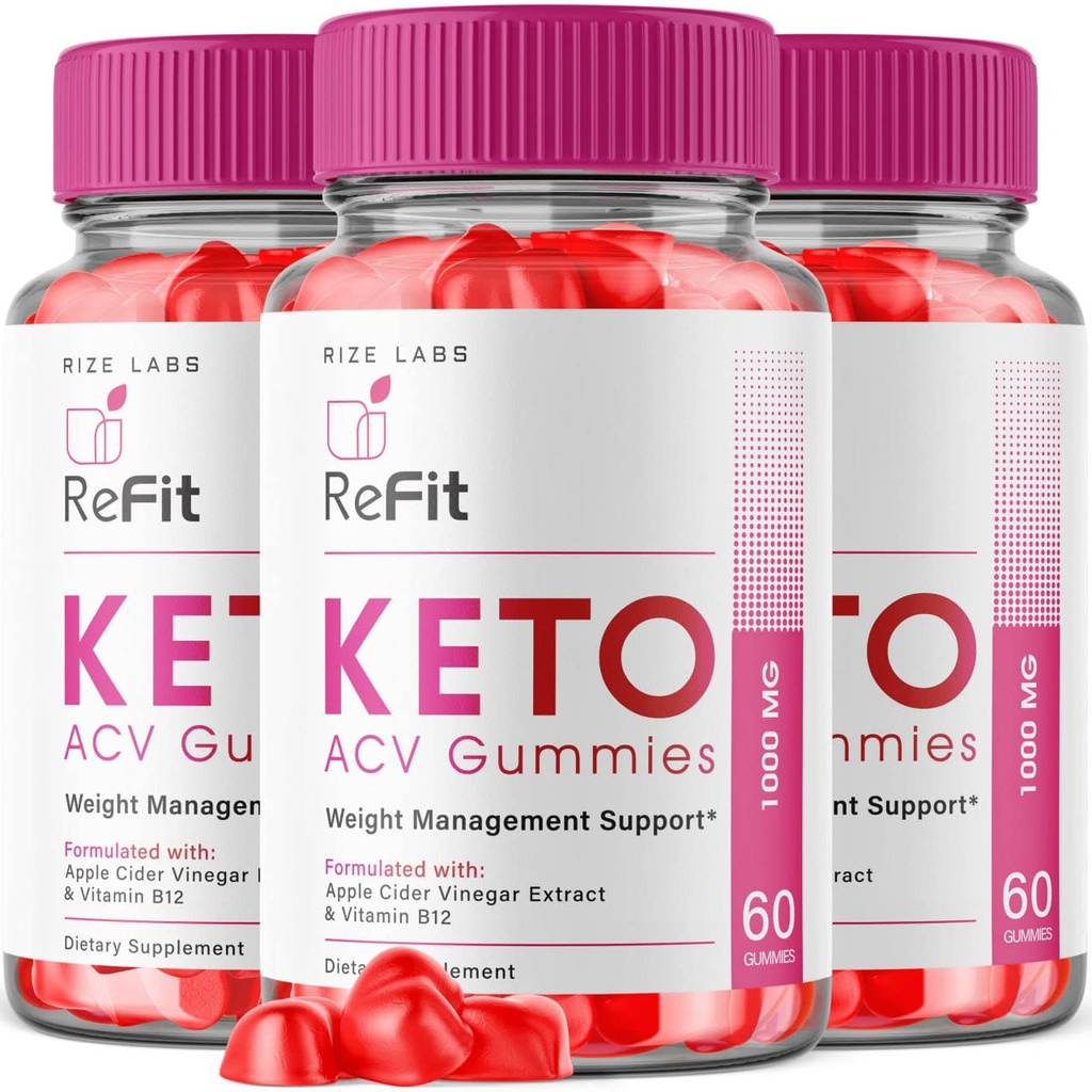 rize labs - Refit Keto ACV Gummies voor geavanceerde gewichtsverlies met Apple Cider Vinegar, supplement, helpt bij het verminderen van buikvet, voor extra sterkte (180 Gummies)