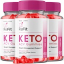 rize labs - Refit Keto ACV Gummies voor geavanceerde gewichtsverlies met Apple Cider Vinegar, supplement, helpt bij het verminderen van buikvet, voor extra sterkte (180 Gummies)